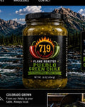 Four 16 oz jars of our Flame Roasted Green Chile