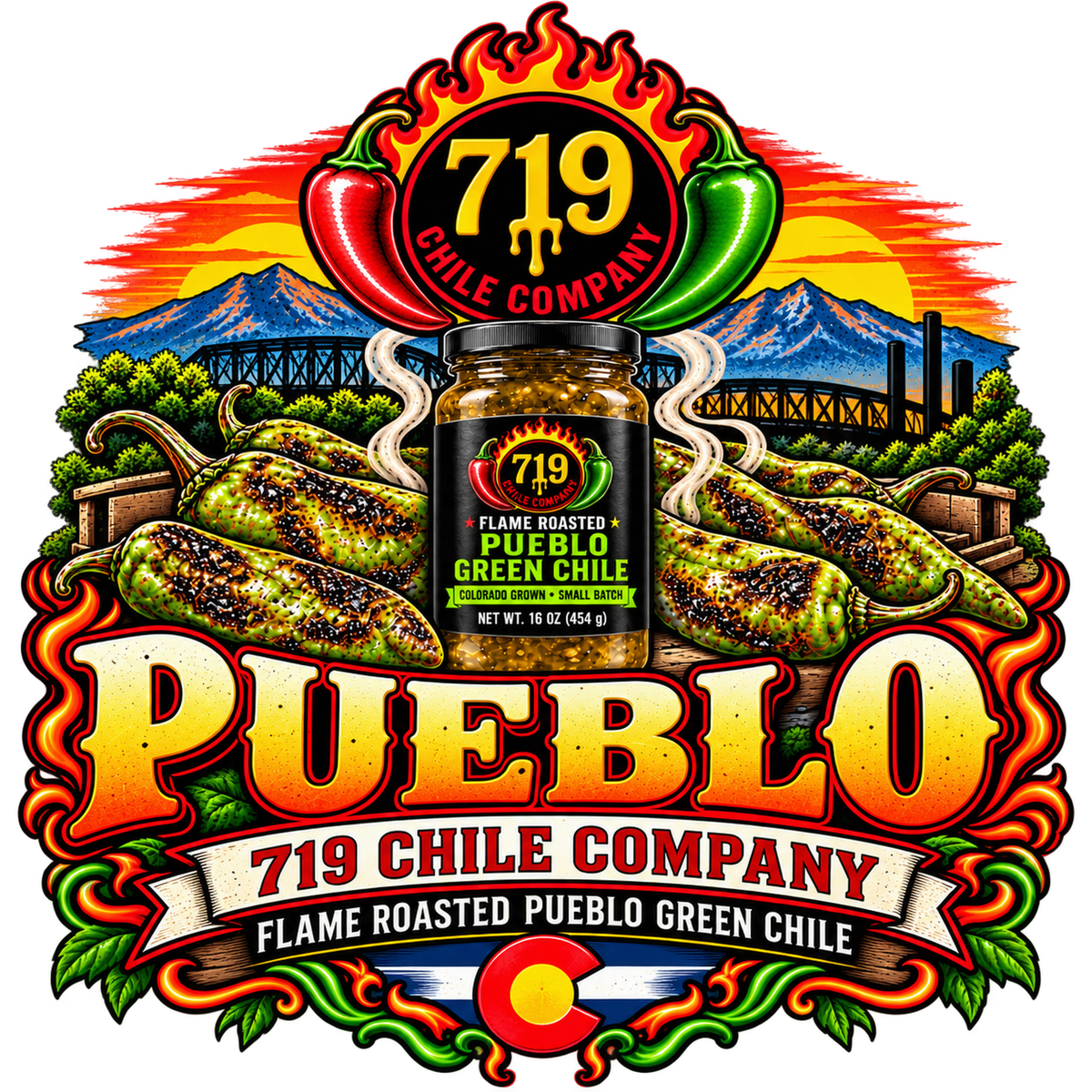Pueblo Colorado Emblem T-Shirt